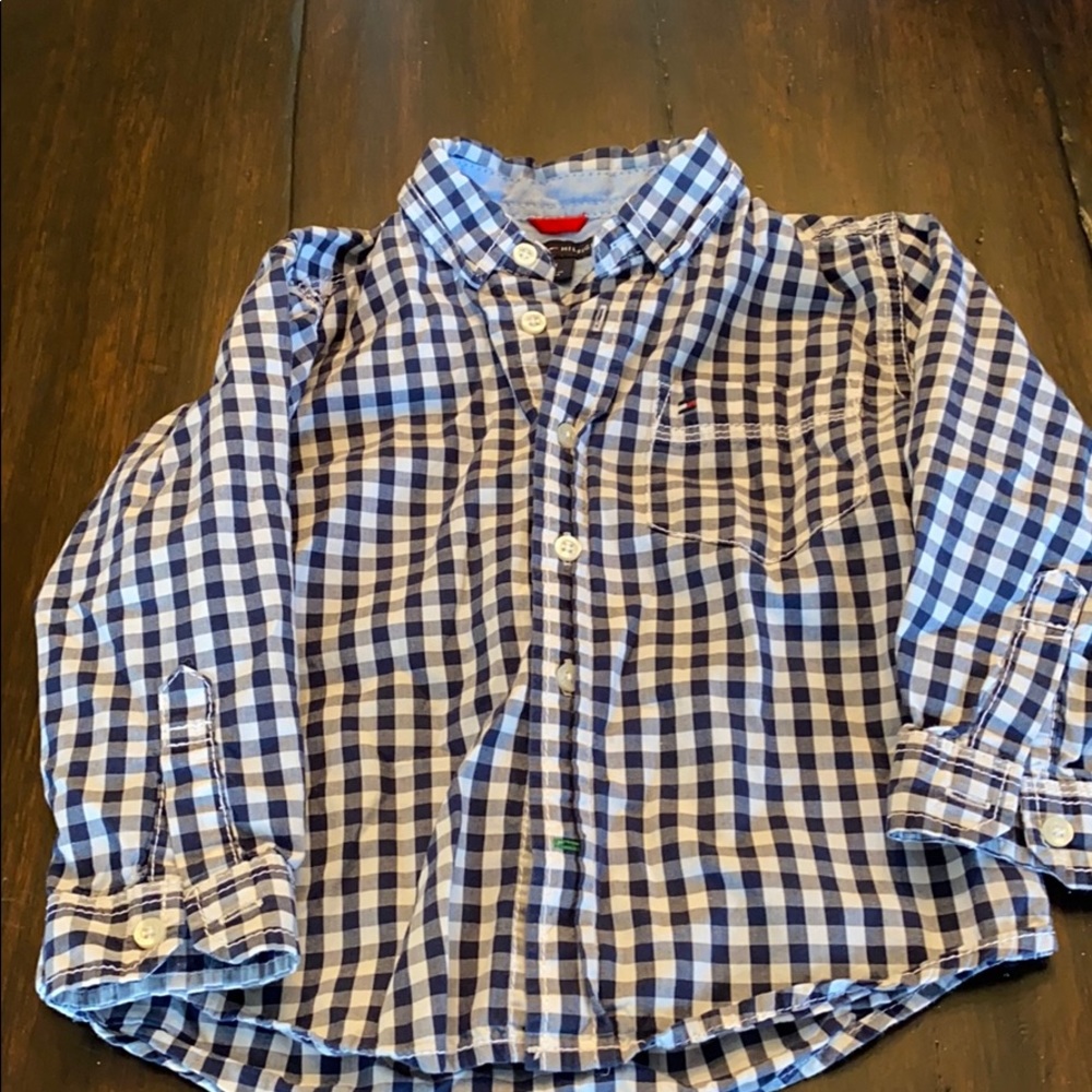 Navy Gingham Shirt